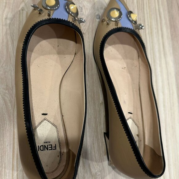 Fendi Nude Flat with silver heel - Picture 8 of 9